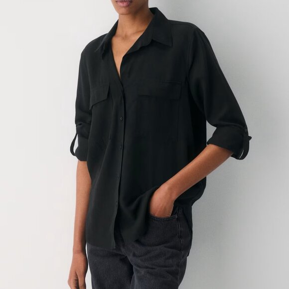 Babaton Black Utility Shirt - Picture 1 of 6